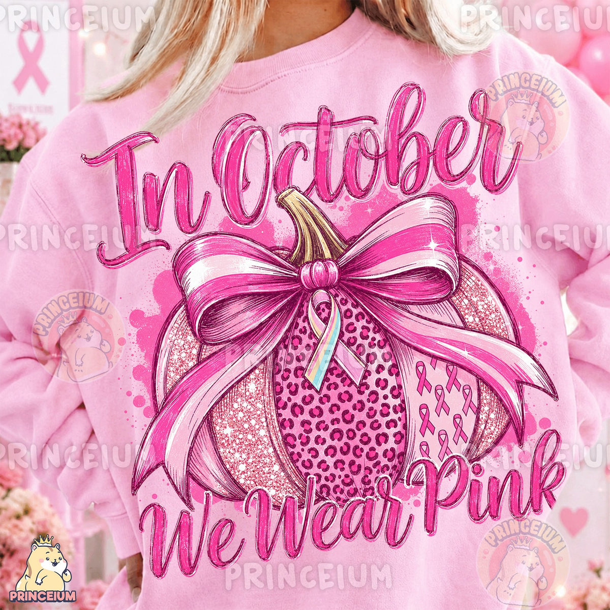 In October We Wear Pink Pumpkin