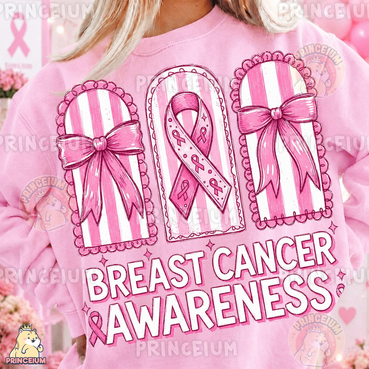 Pink Bows Breast Cancer Awareness