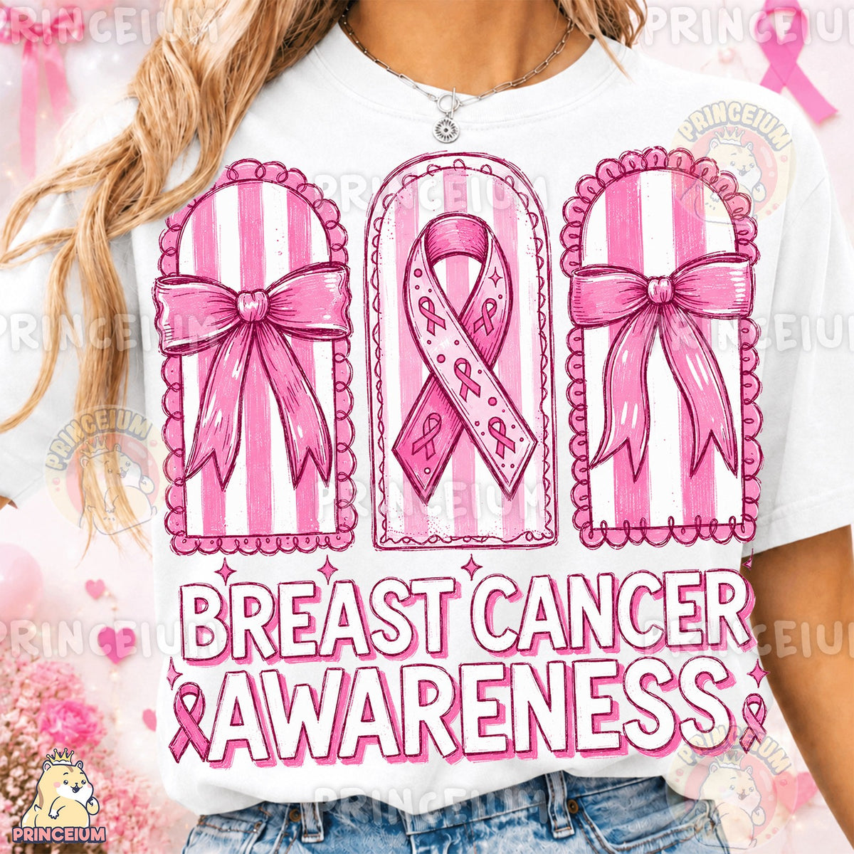 Pink Bows Breast Cancer Awareness