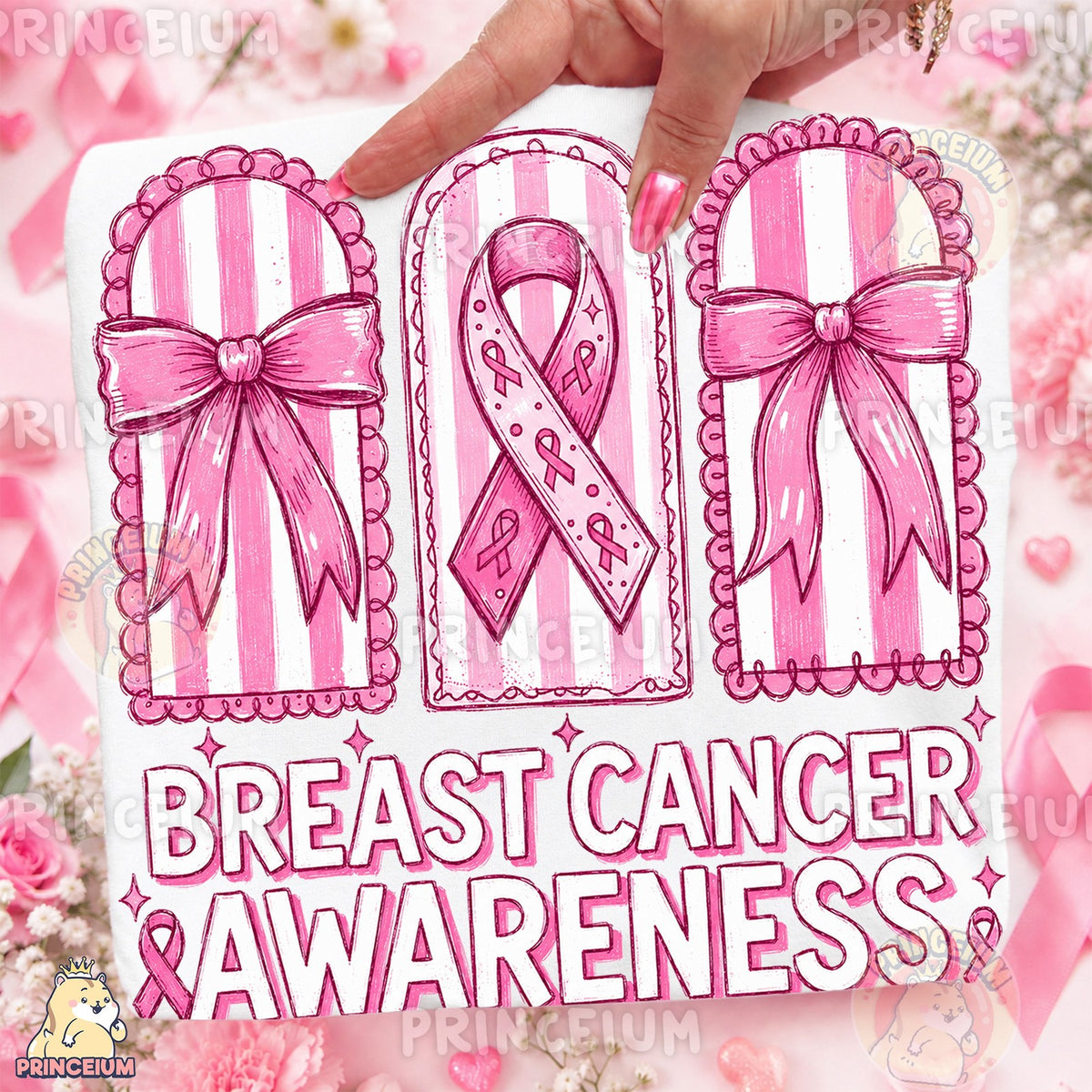Pink Bows Breast Cancer Awareness