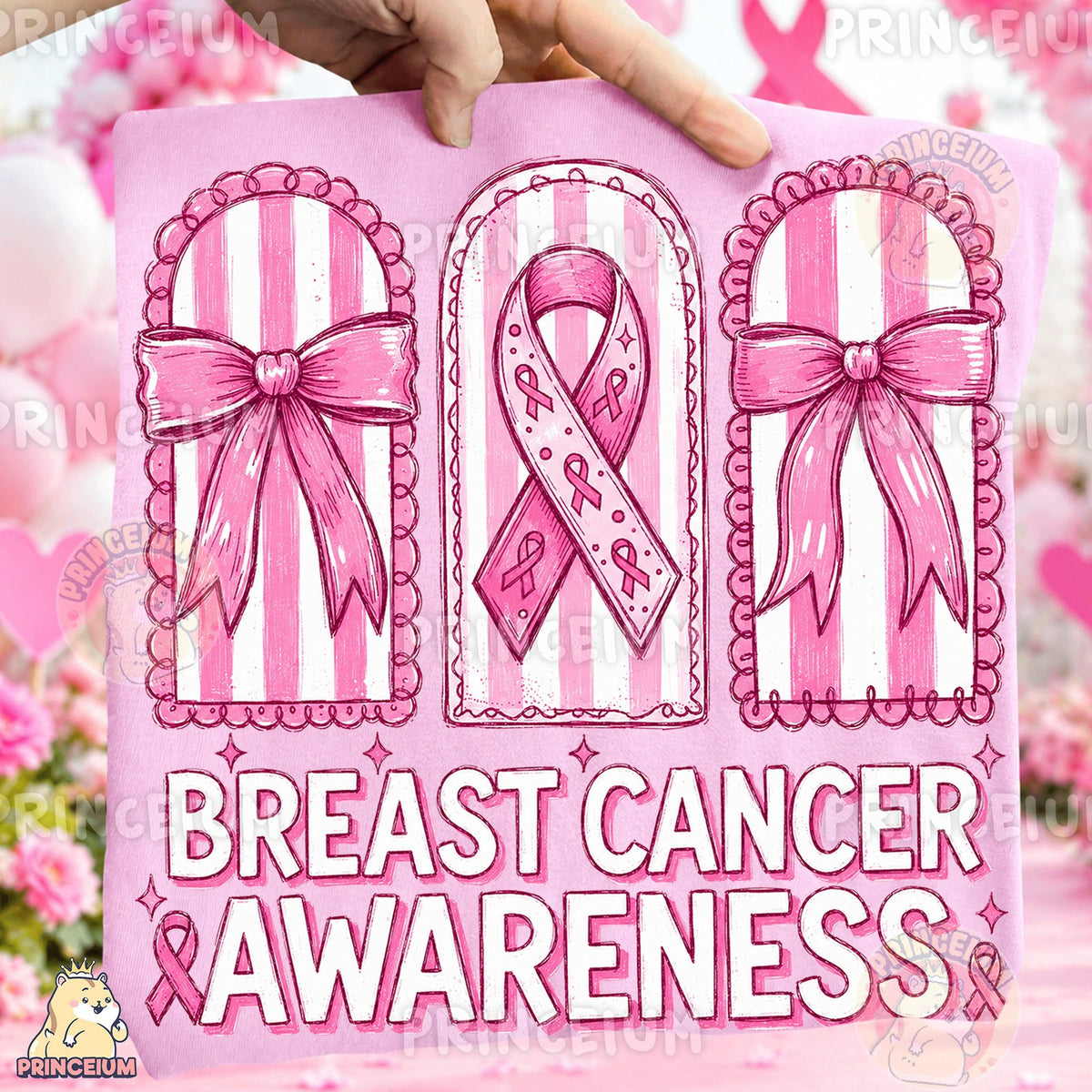 Pink Bows Breast Cancer Awareness