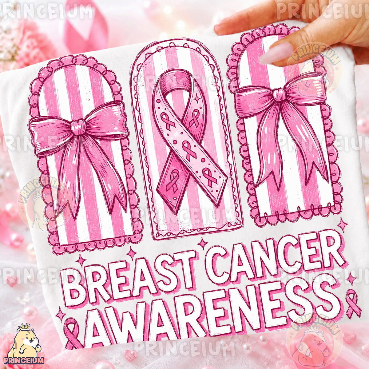 Pink Bows Breast Cancer Awareness