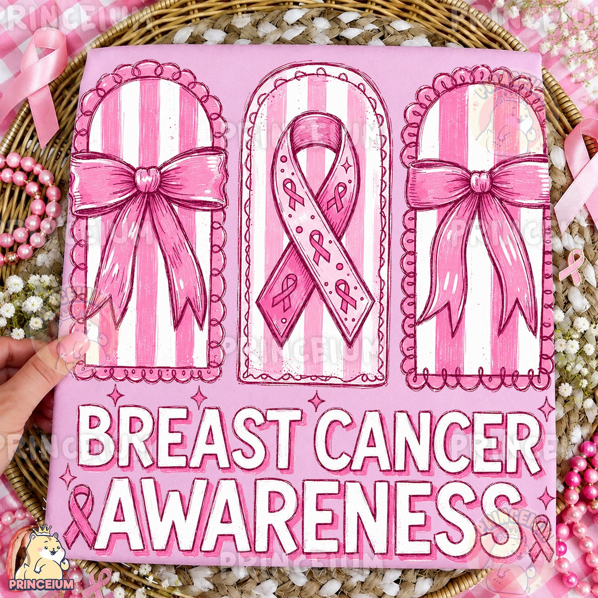 Pink Bows Breast Cancer Awareness