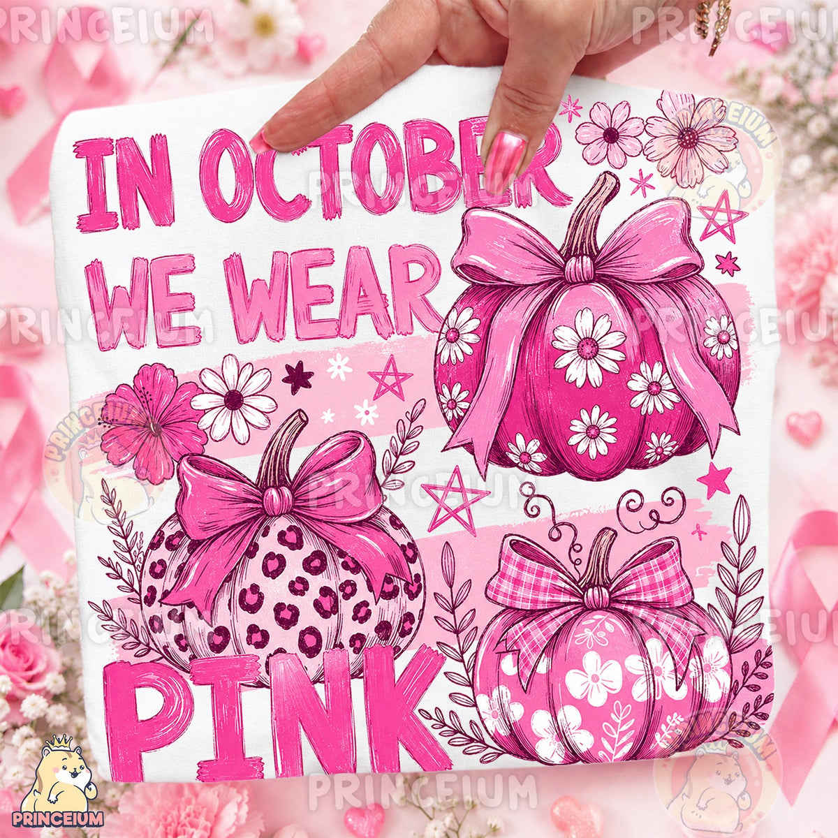 In October We Wear Pink Pumpkins