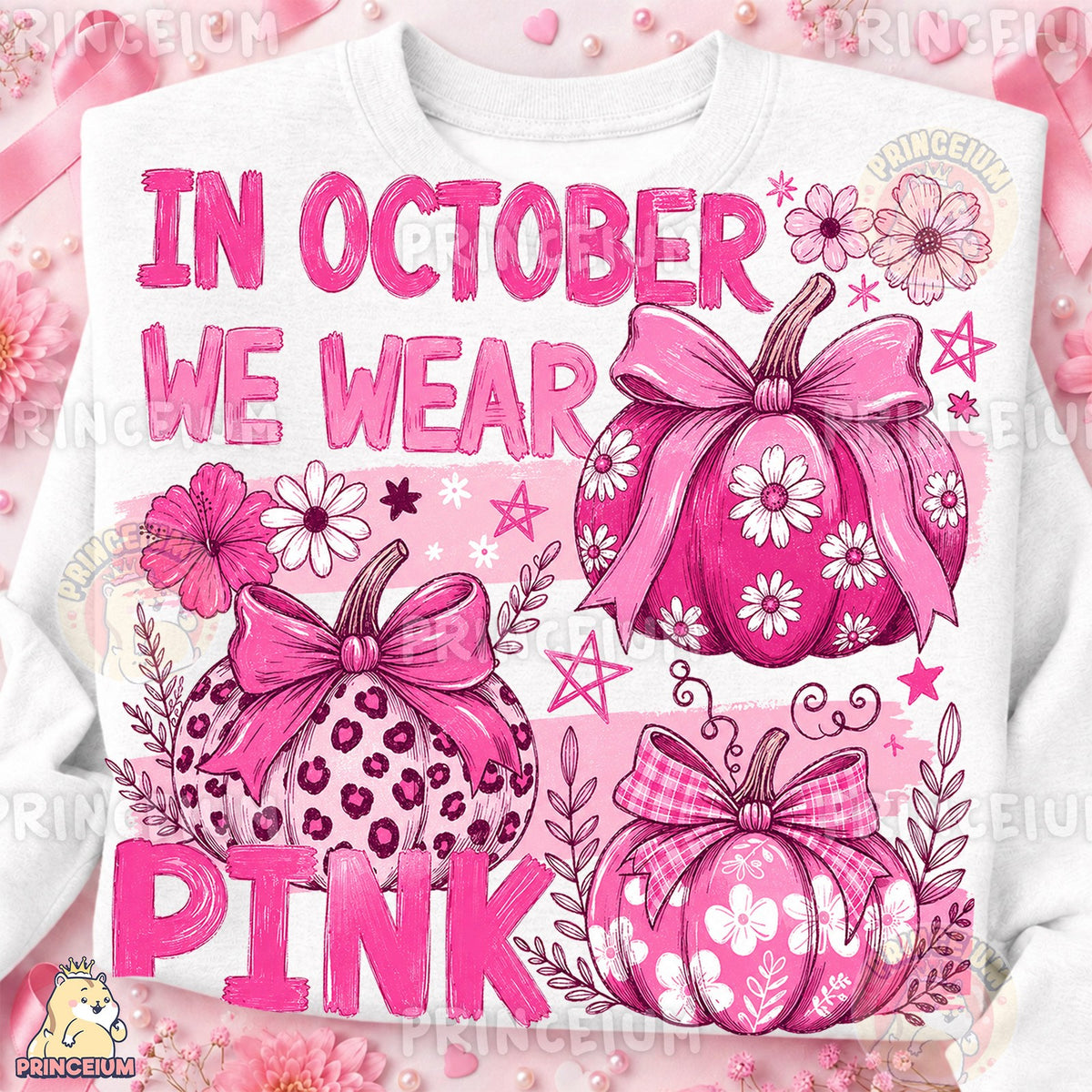 In October We Wear Pink Pumpkins