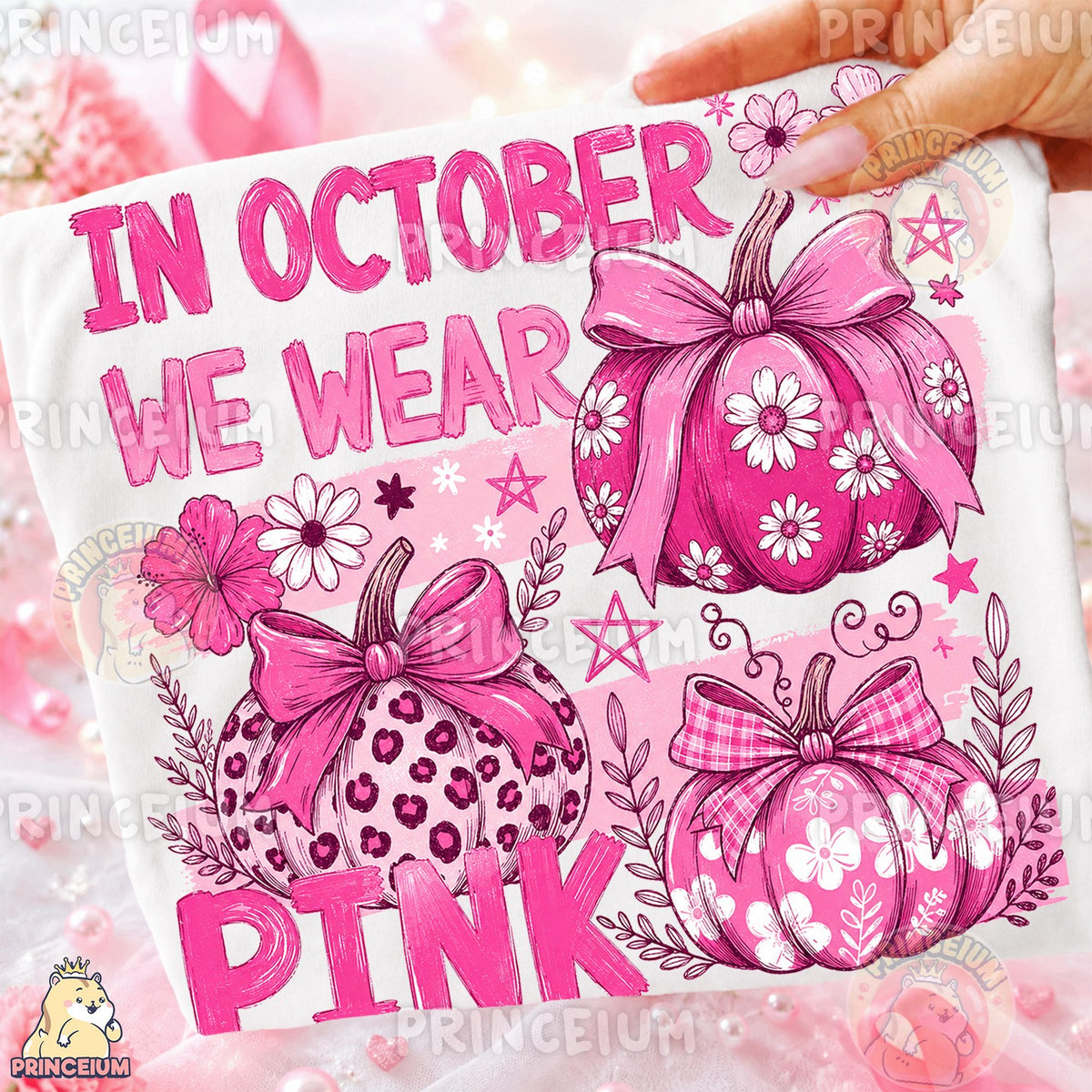 In October We Wear Pink Pumpkins