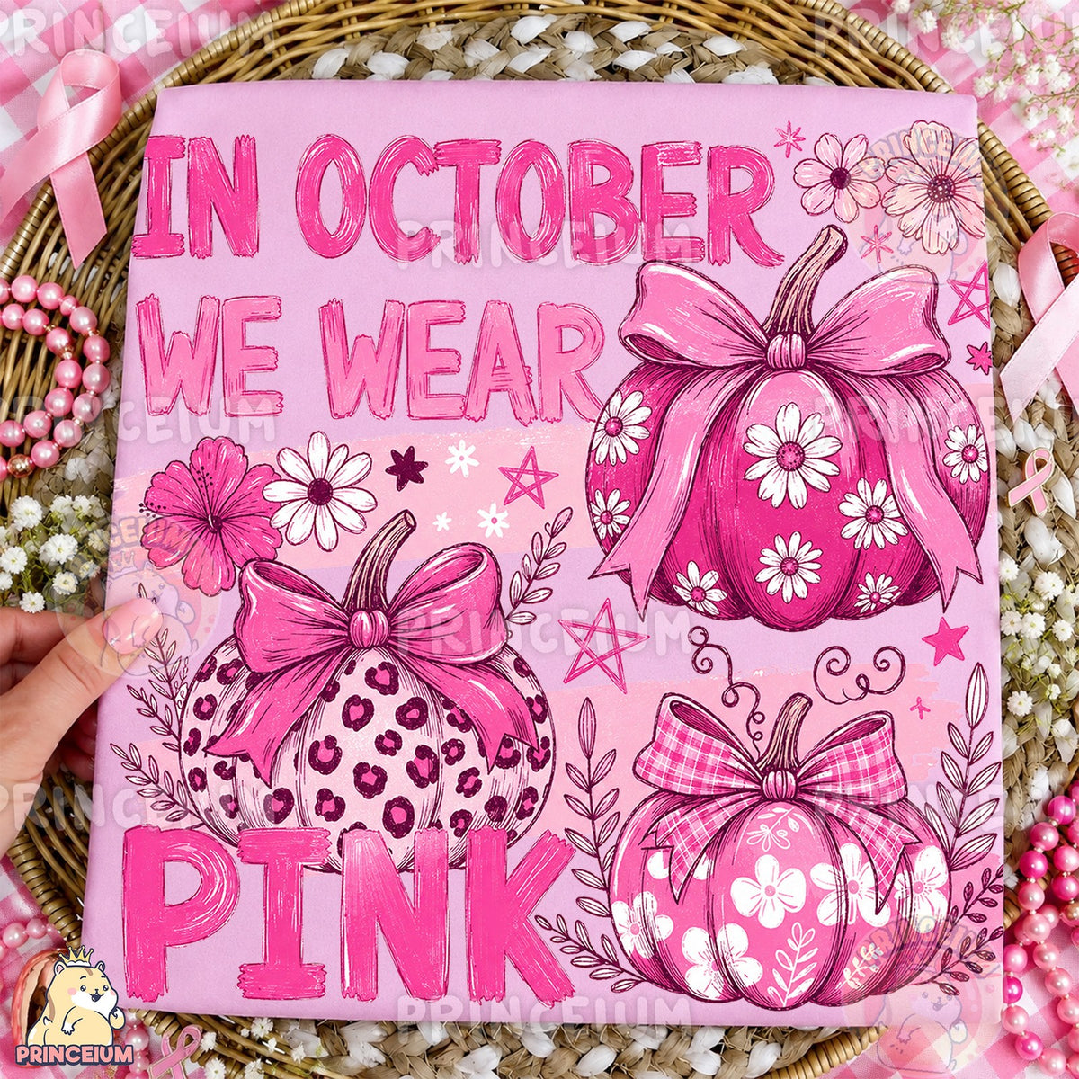 In October We Wear Pink Pumpkins