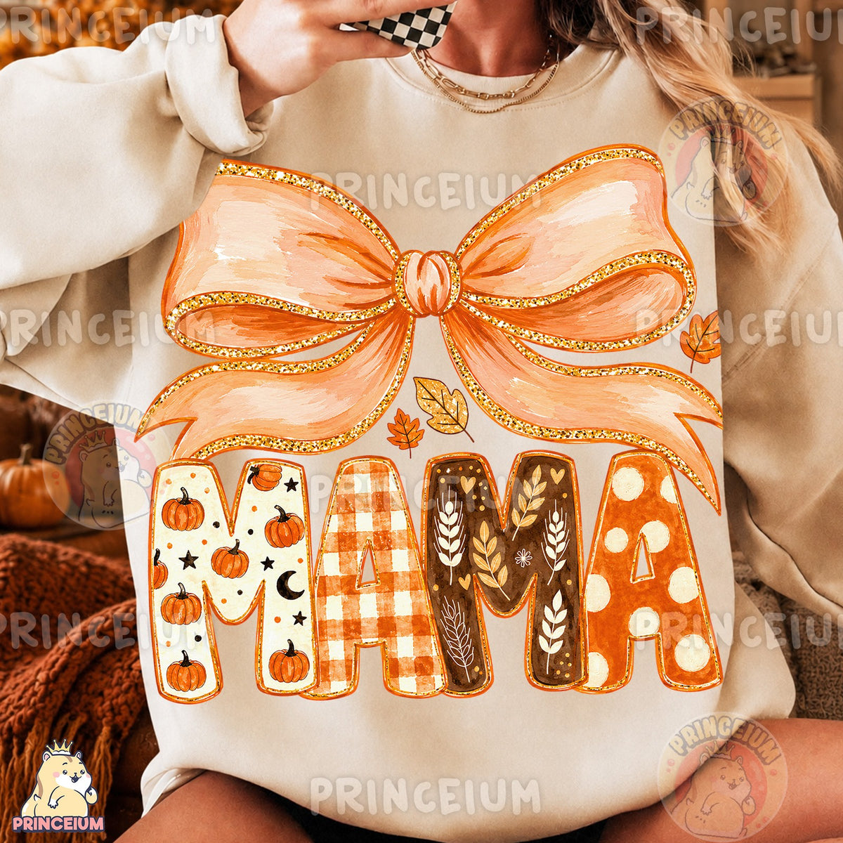 Coquette Fall Mama Bow