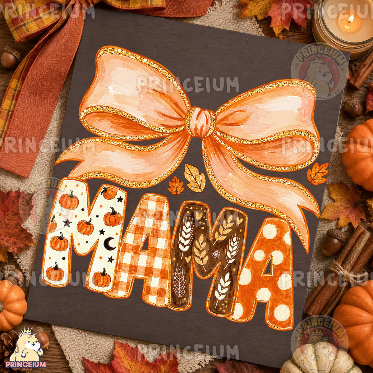 Coquette Fall Mama Bow