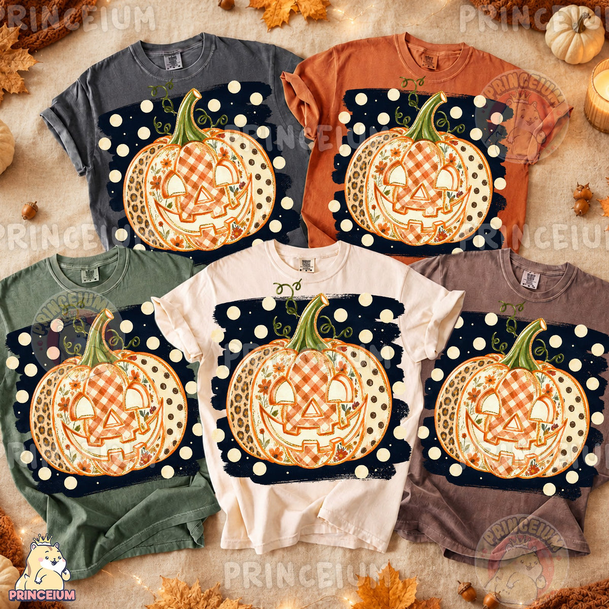 Patchwork Jack-O-Lantern