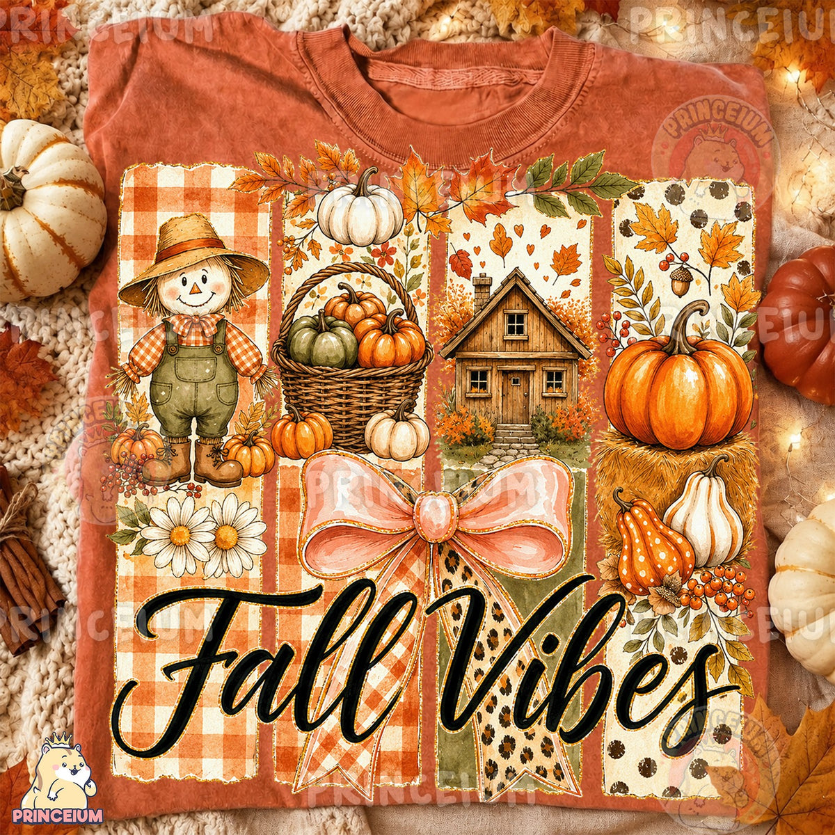 Fall Vibes Scarecrow Patch