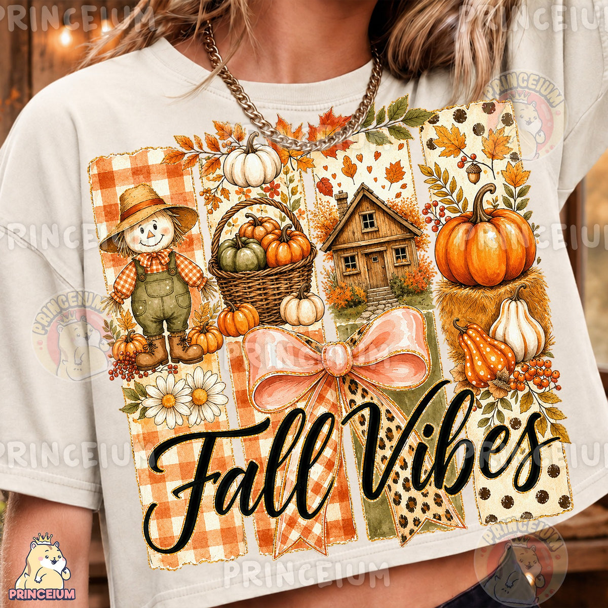 Fall Vibes Scarecrow Patch