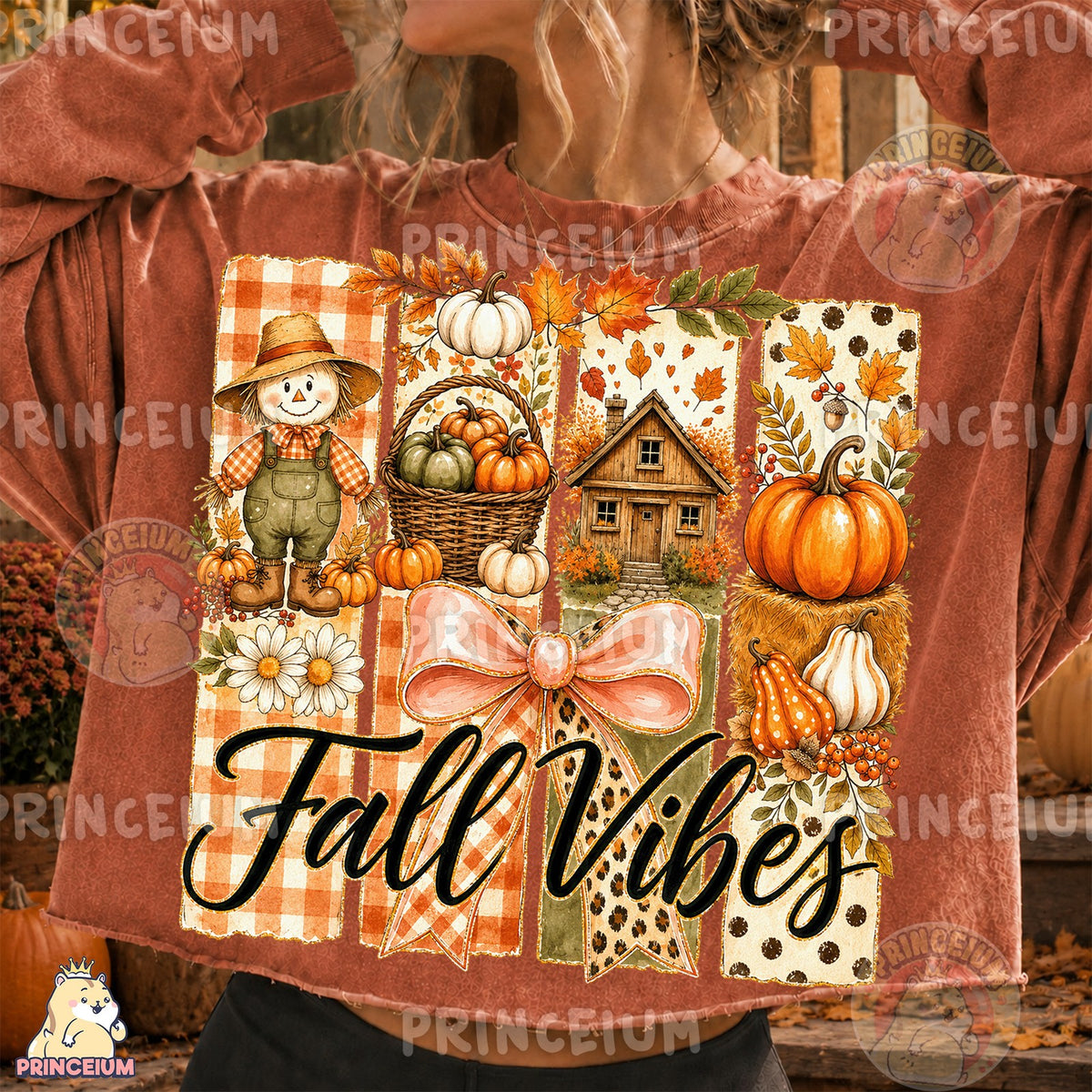 Fall Vibes Scarecrow Patch