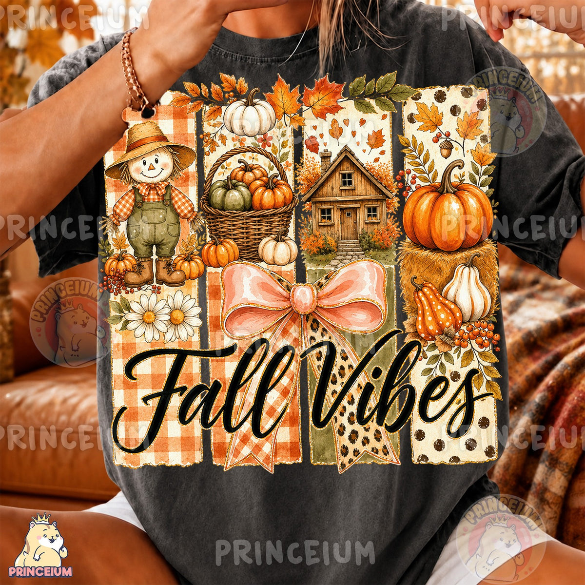 Fall Vibes Scarecrow Patch