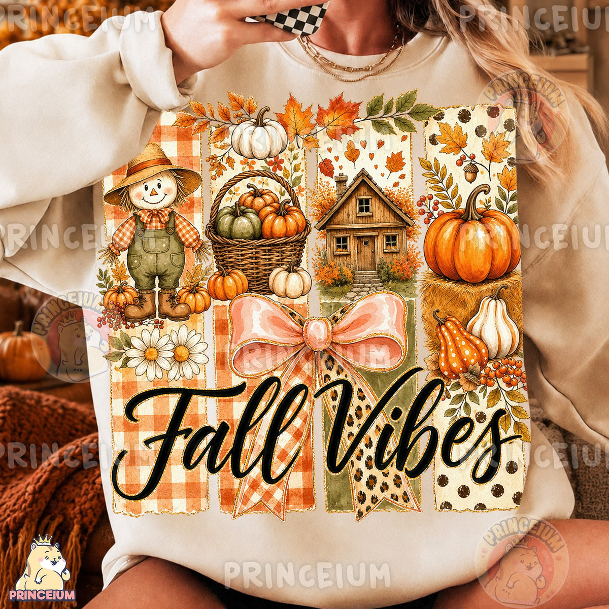 Fall Vibes Scarecrow Patch