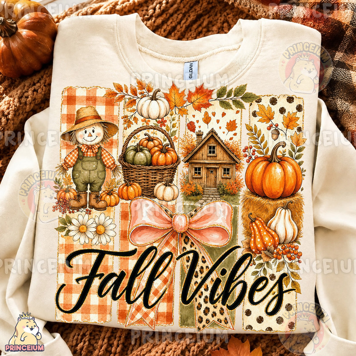 Fall Vibes Scarecrow Patch