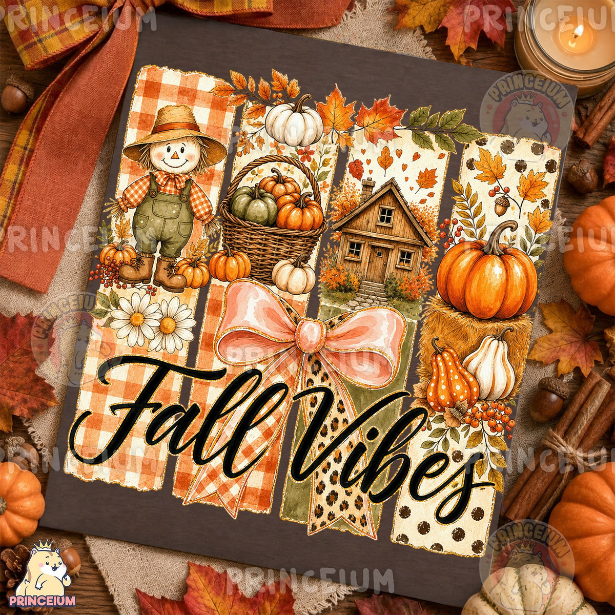 Fall Vibes Scarecrow Patch