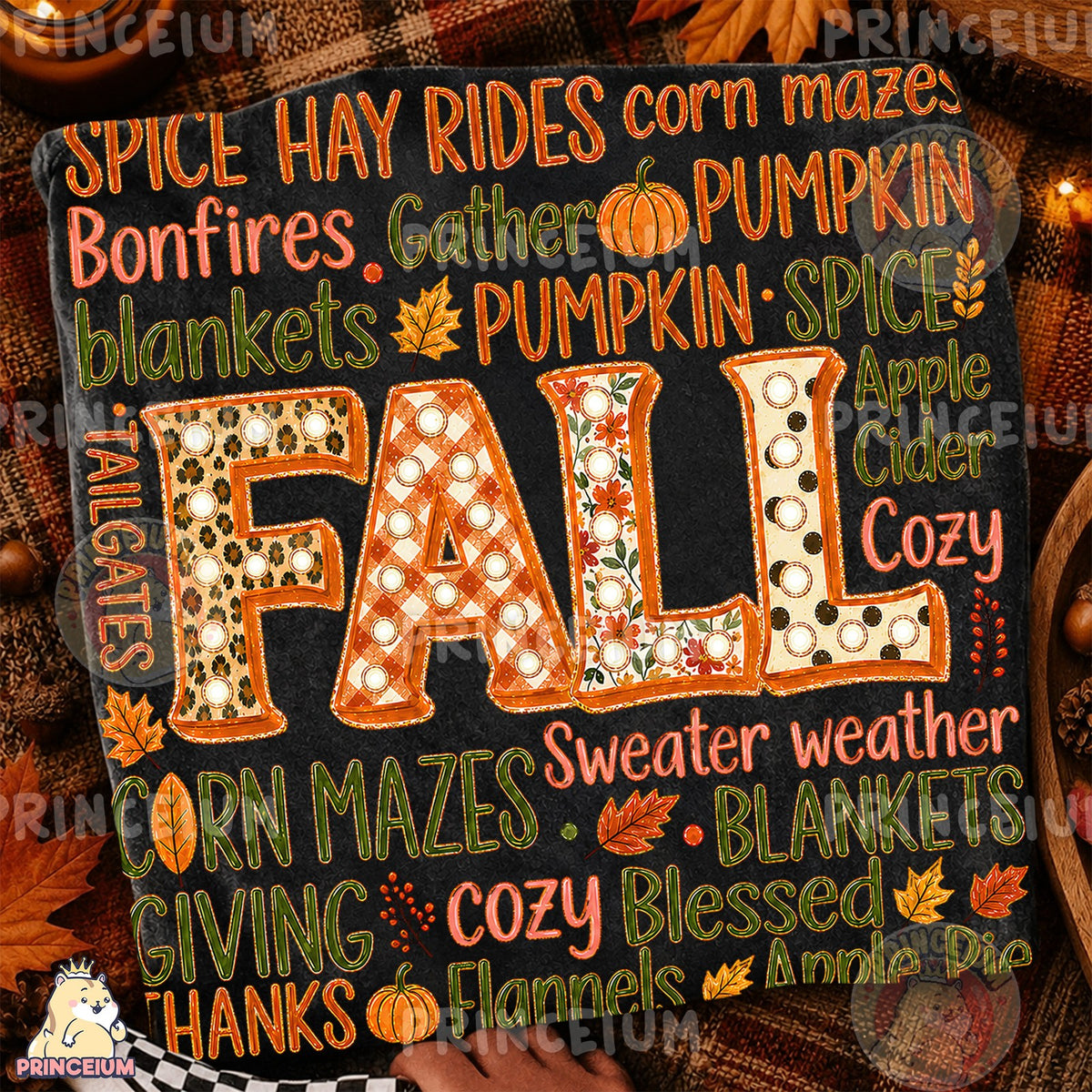 Cozy Fall Word Art