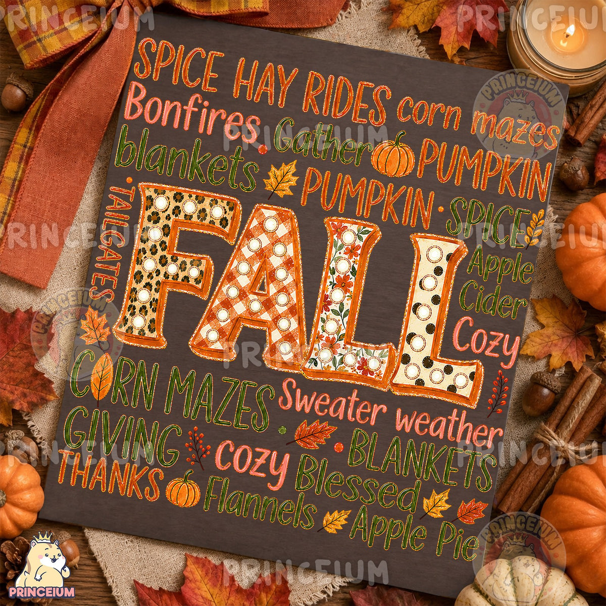 Cozy Fall Word Art
