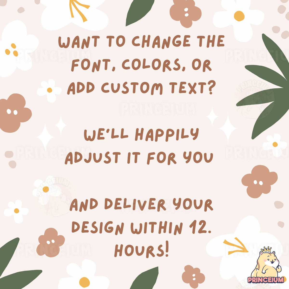 a pink background with flowers and text that says, want to change the font colors