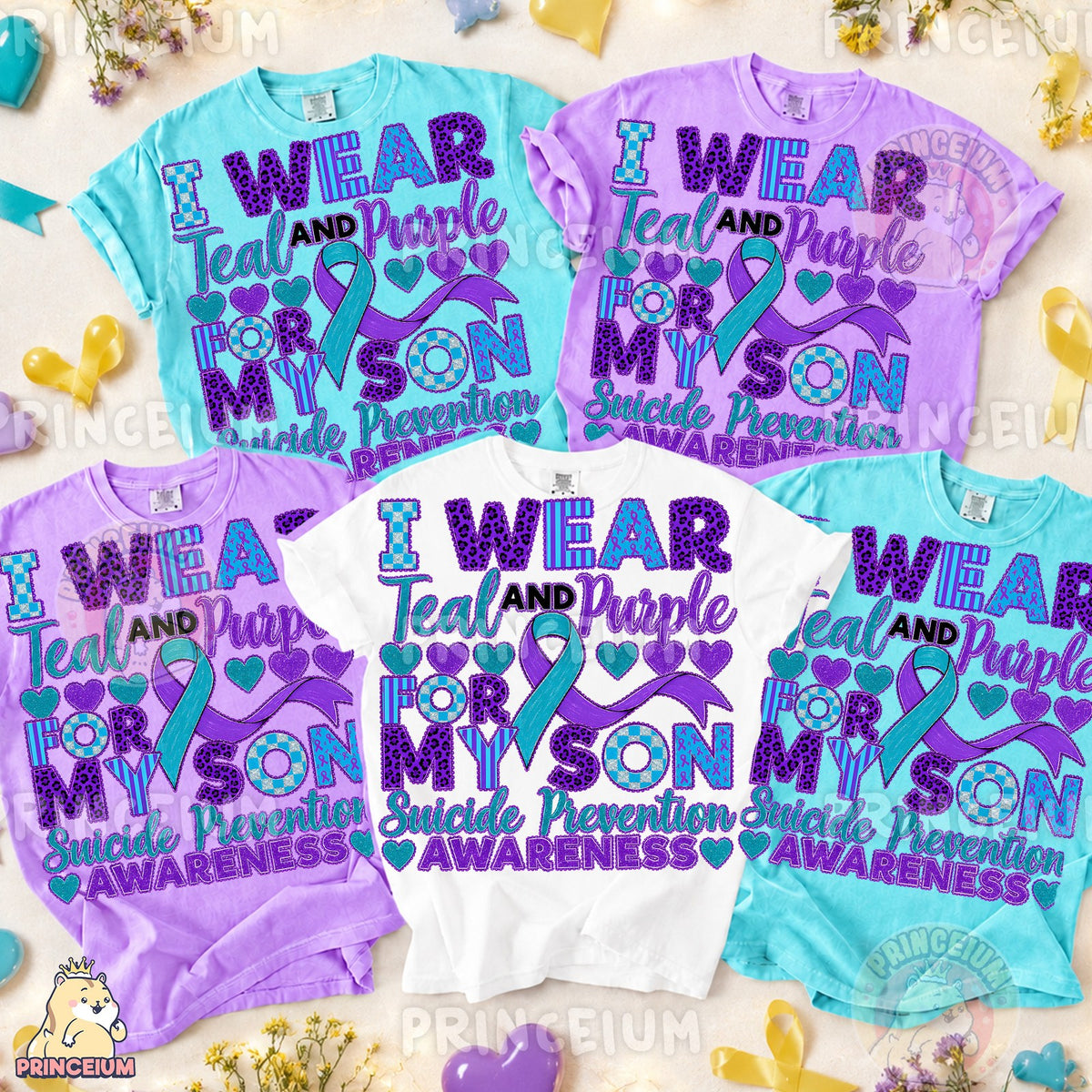 Teal and Purple Suicide Prevention