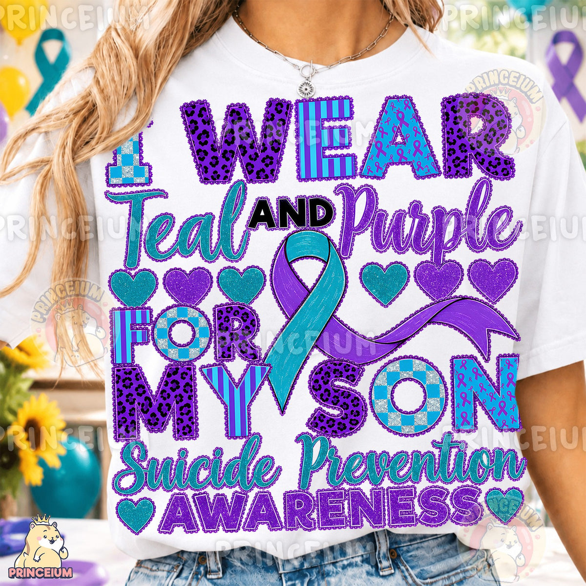 Teal and Purple Suicide Prevention