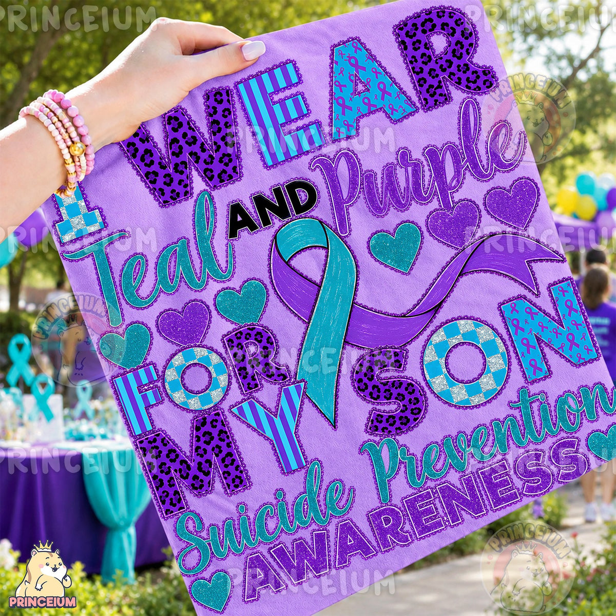 Teal and Purple Suicide Prevention