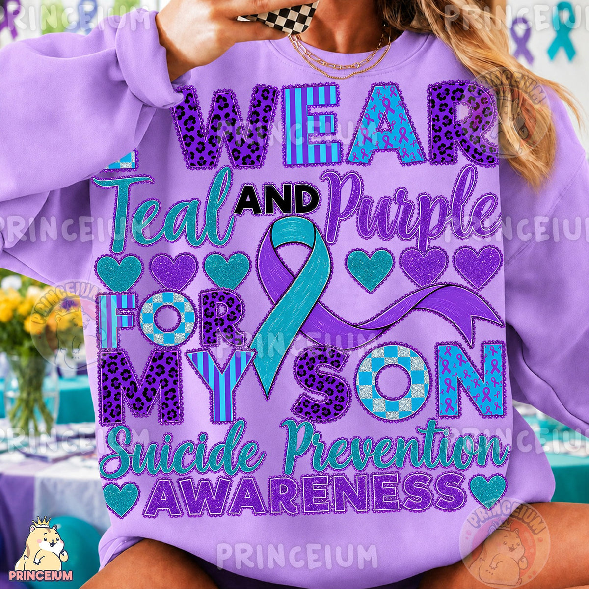 Teal and Purple Suicide Prevention