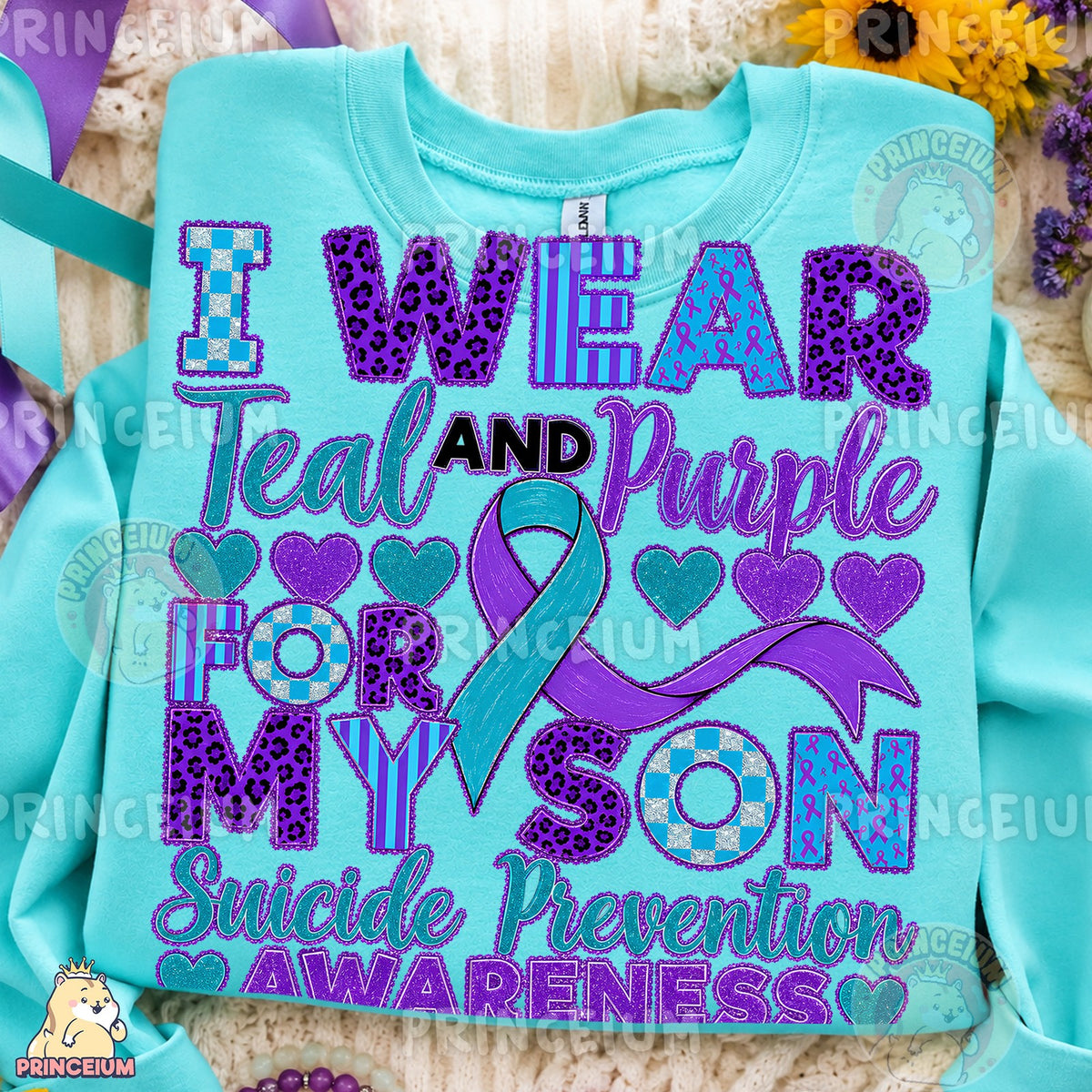Teal and Purple Suicide Prevention