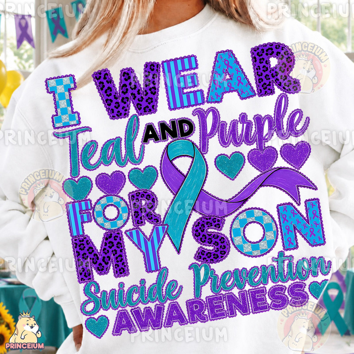 Teal and Purple Suicide Prevention