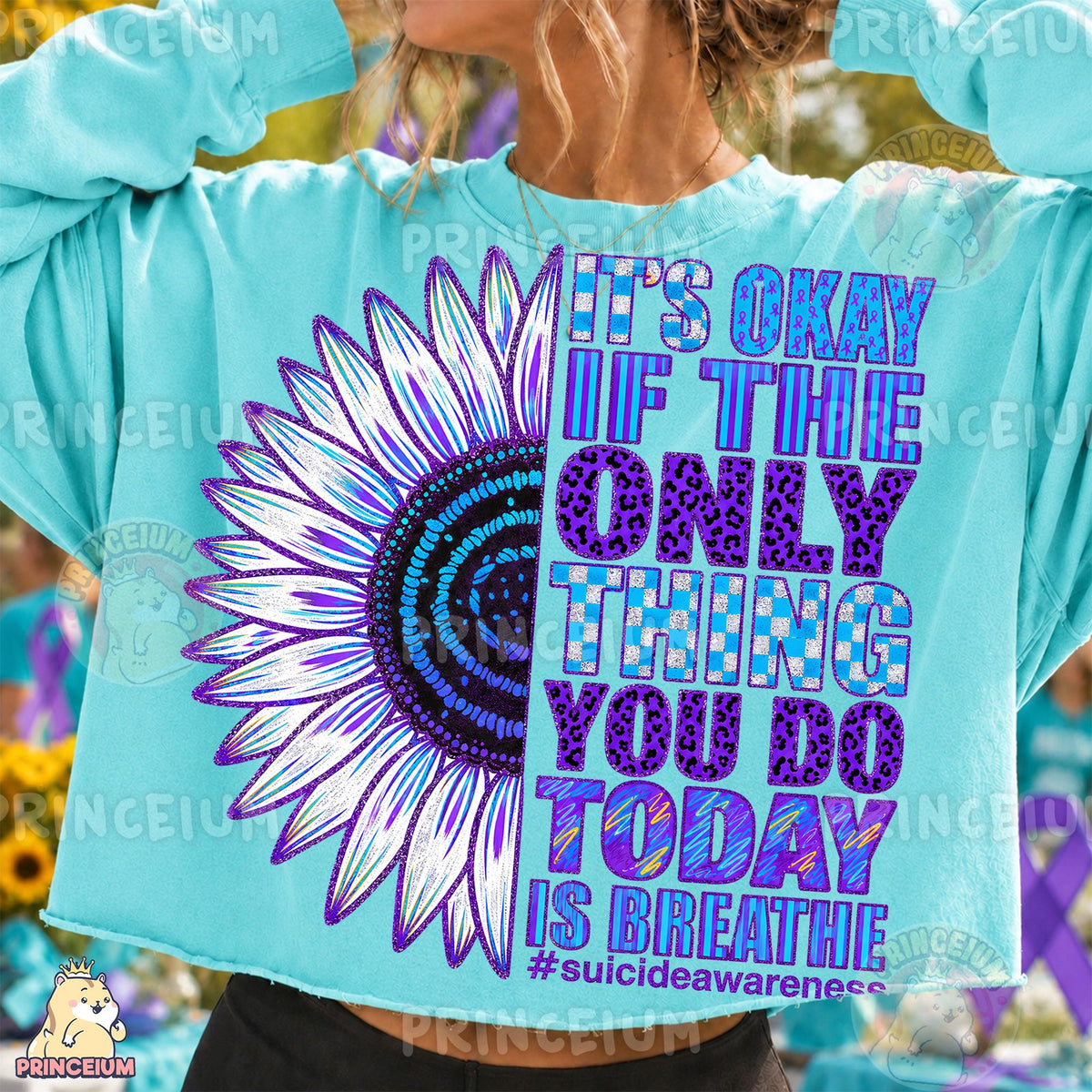 It's Okay Sunflower Suicide Awareness