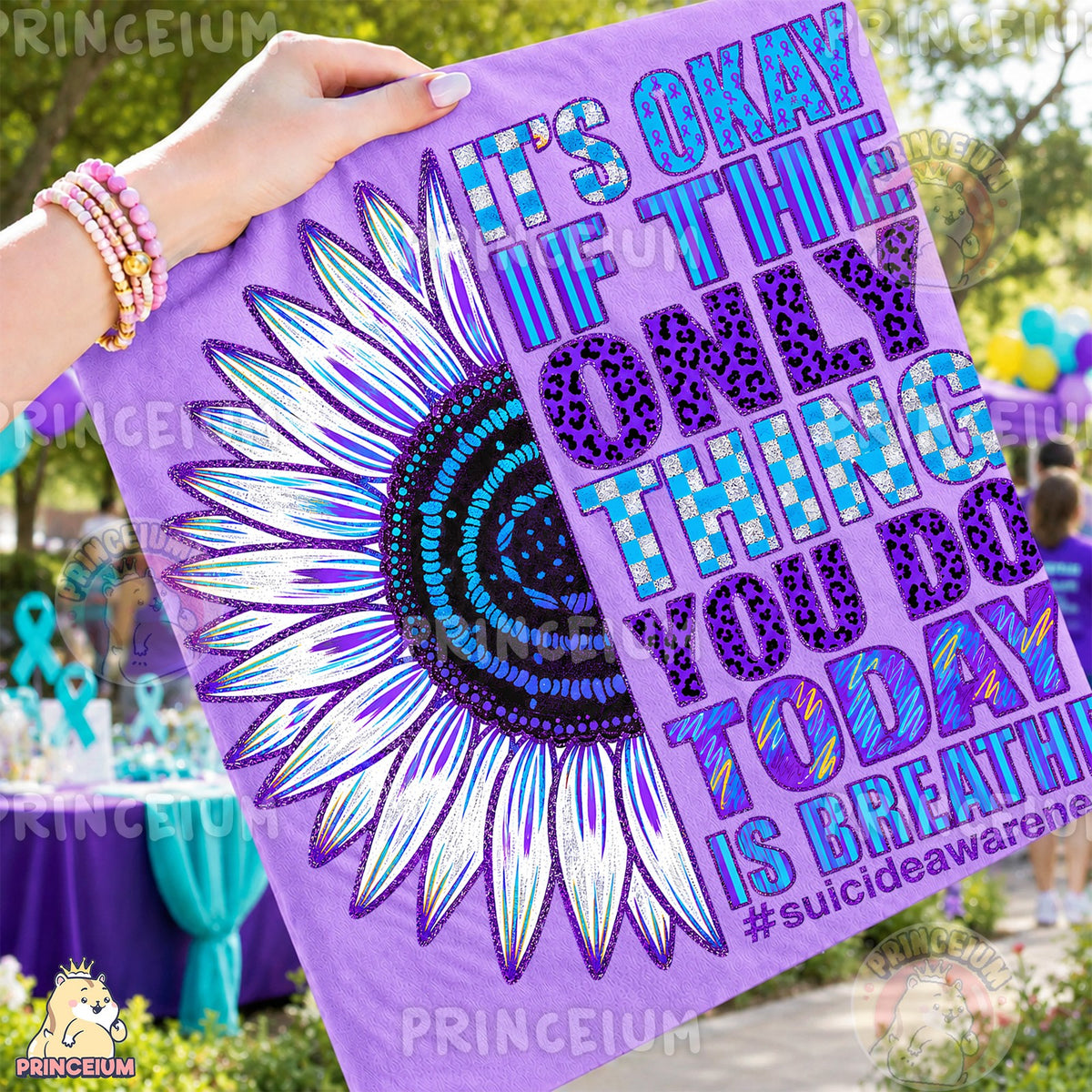 It's Okay Sunflower Suicide Awareness