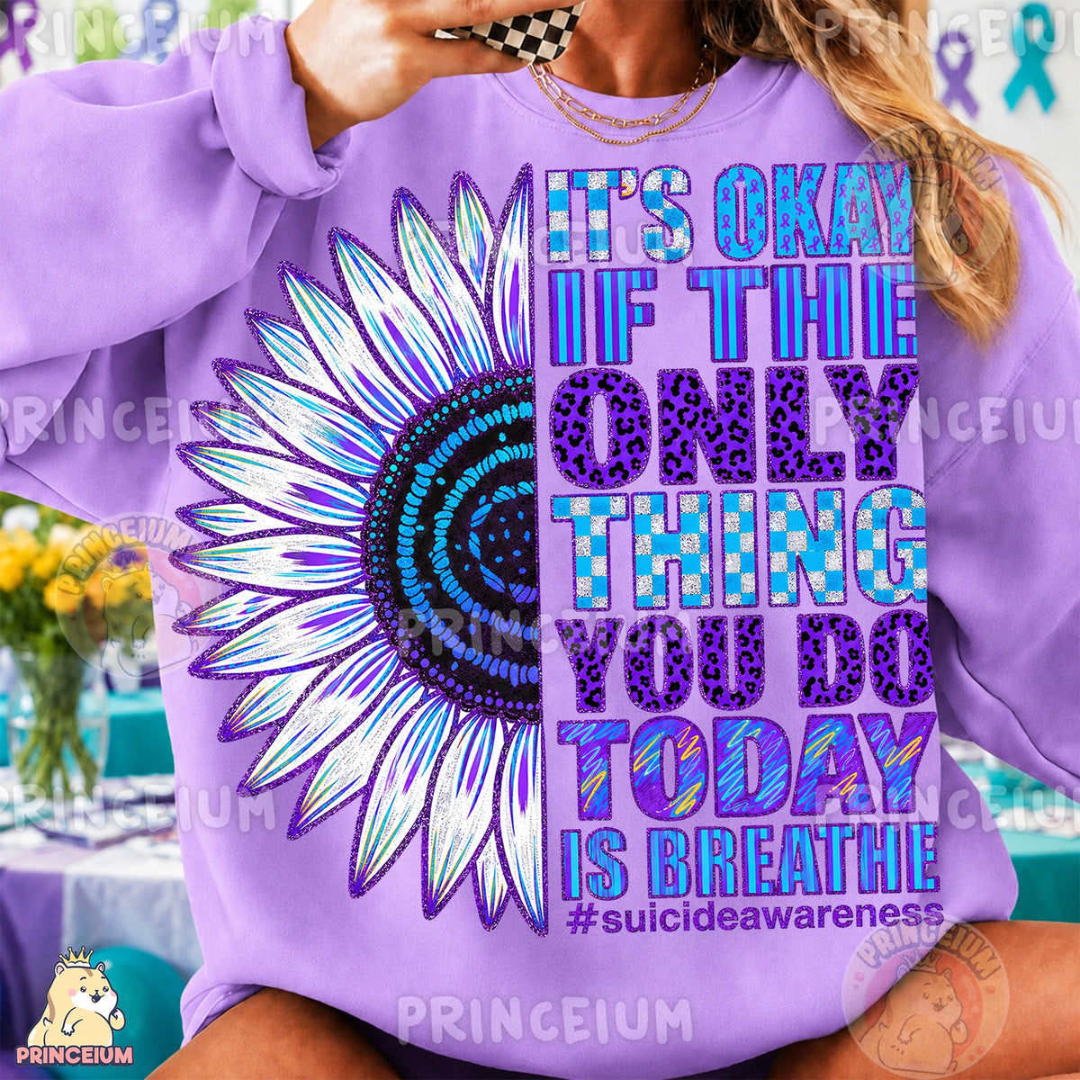 It's Okay Sunflower Suicide Awareness
