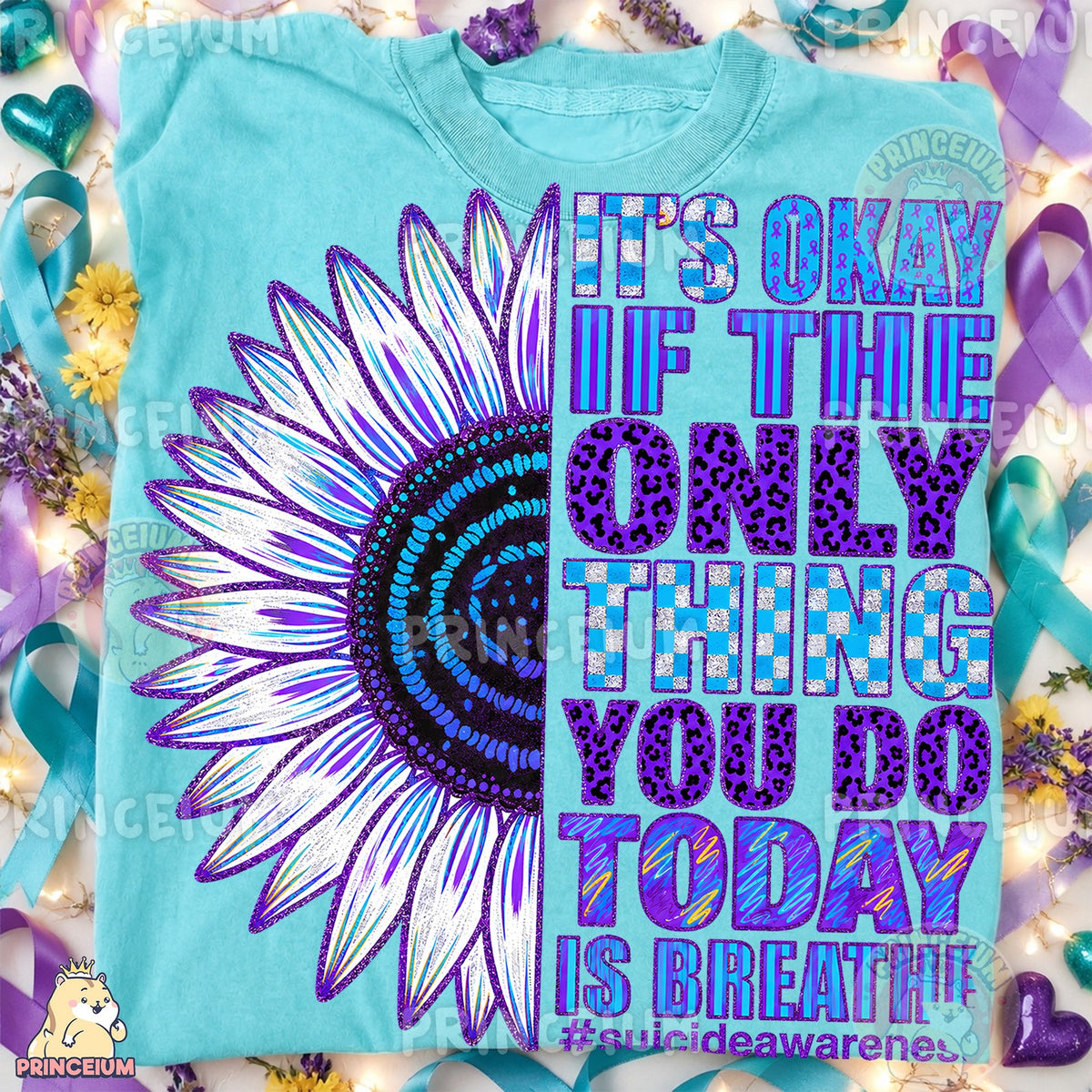 It's Okay Sunflower Suicide Awareness