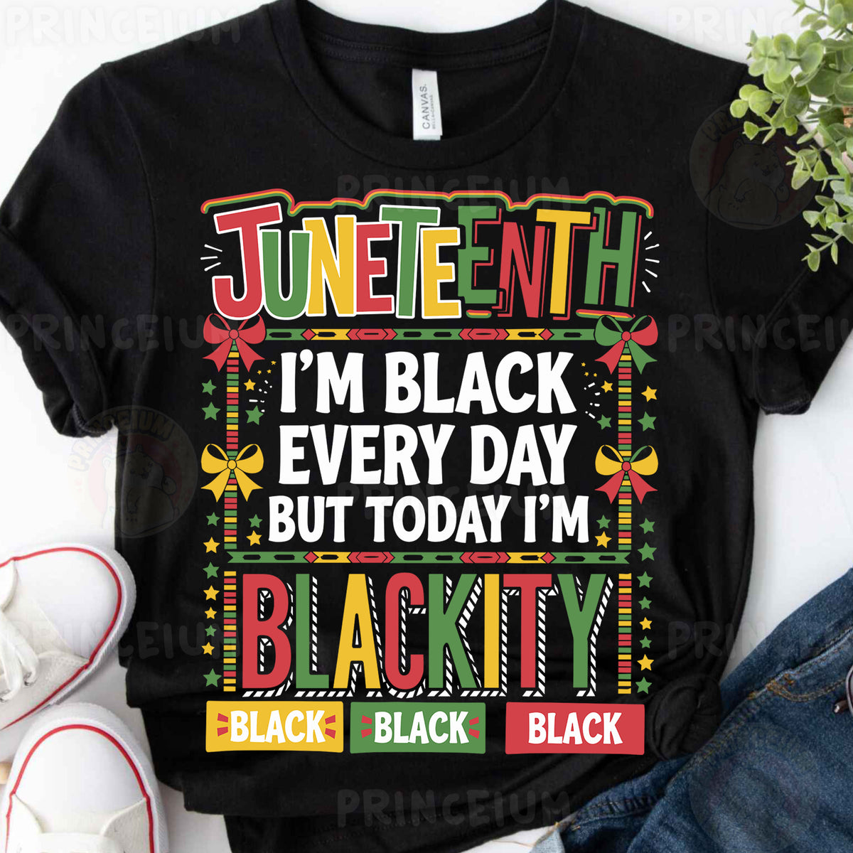 a t - shirt that says june tenth i'm black every day but today