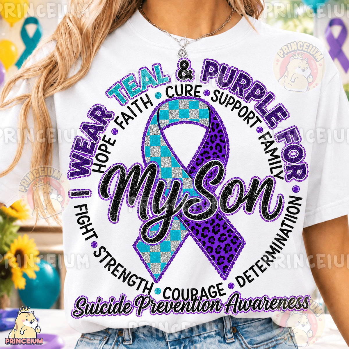 Teal & Purple For My Son