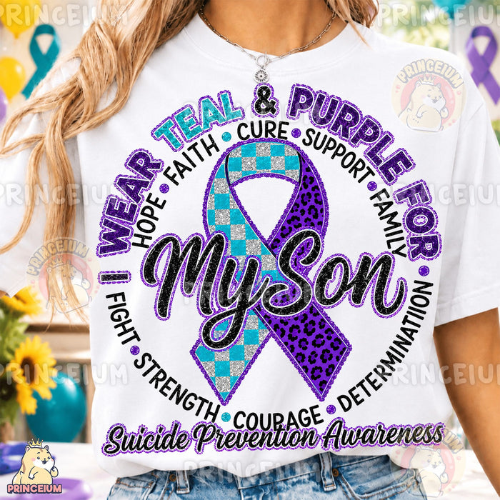 Teal & Purple For My Son