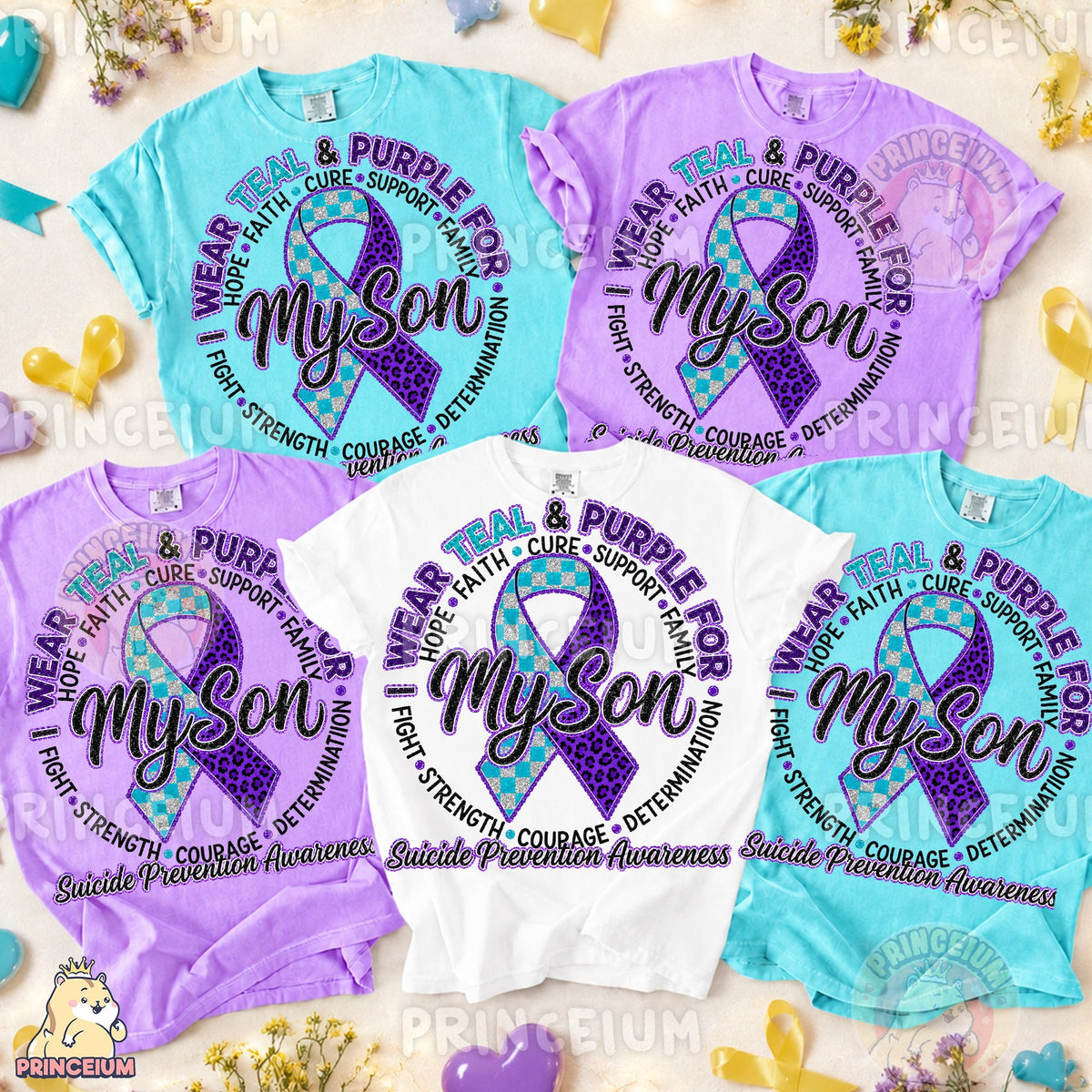 Teal & Purple For My Son
