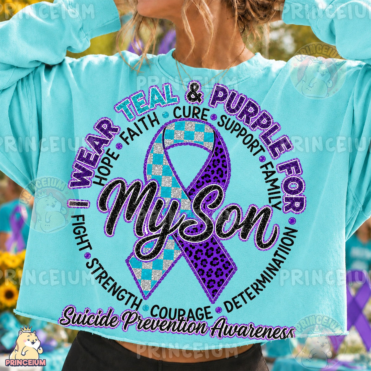Teal & Purple For My Son