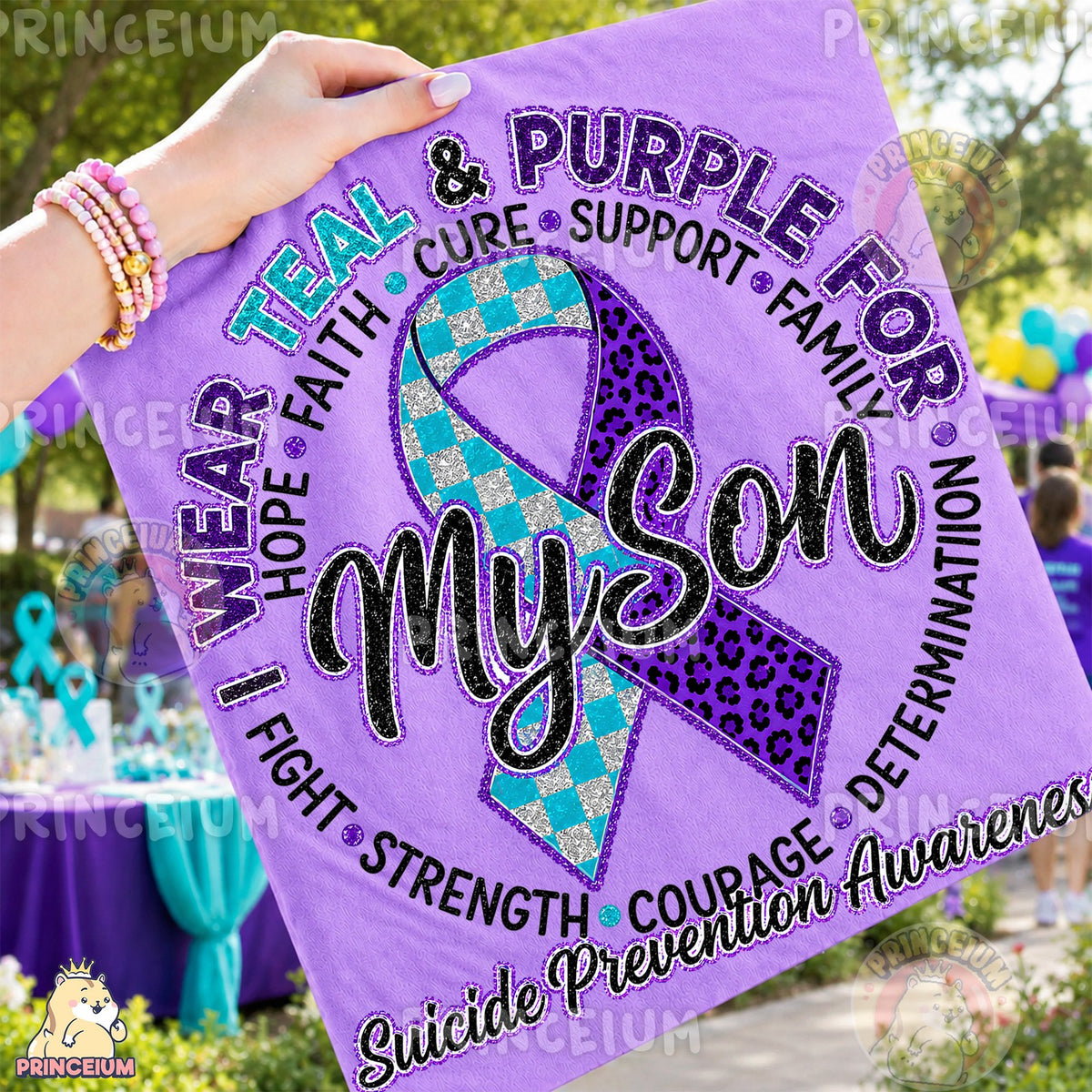Teal & Purple For My Son