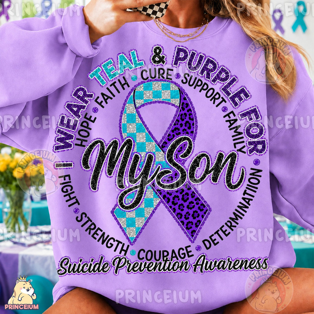 Teal & Purple For My Son