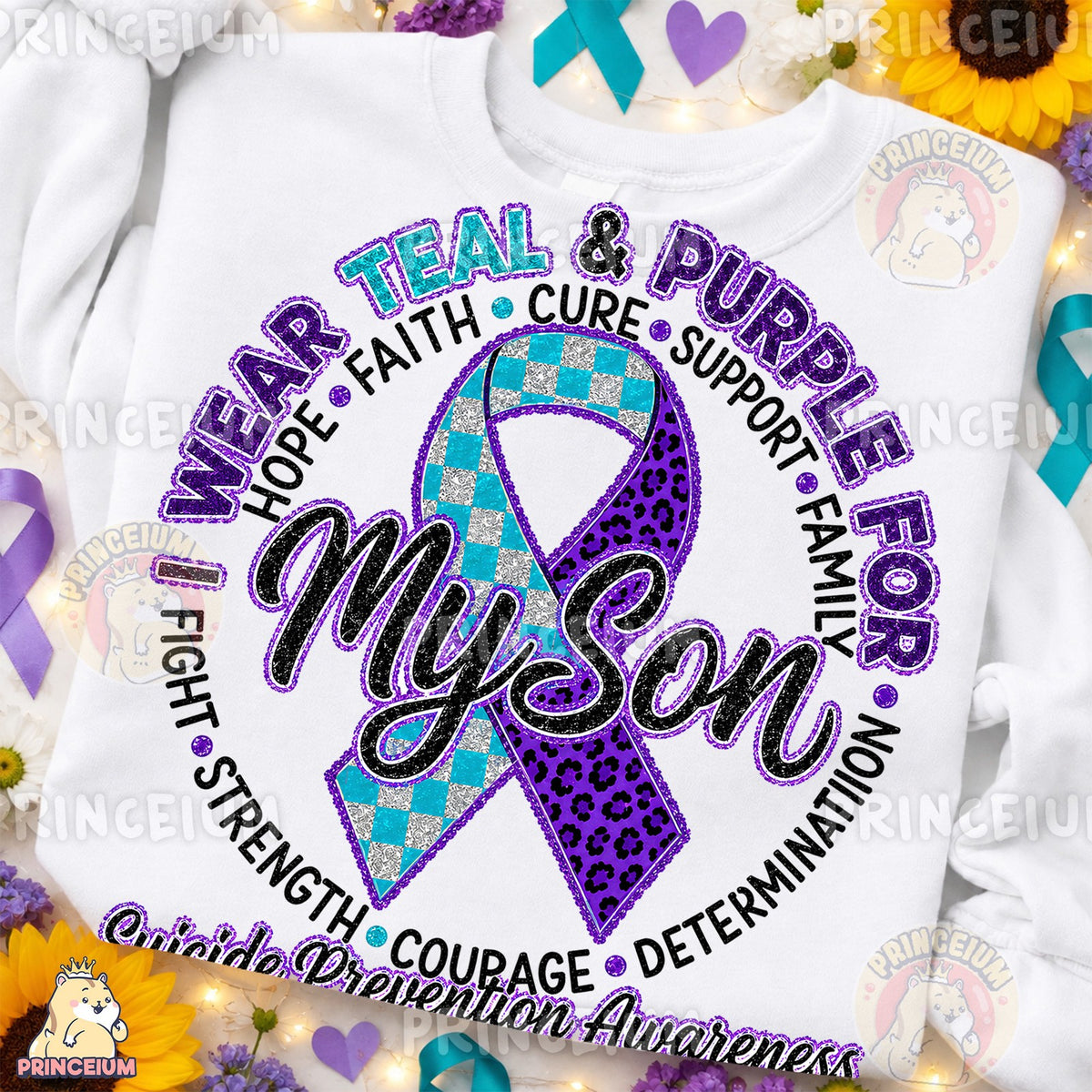Teal & Purple For My Son