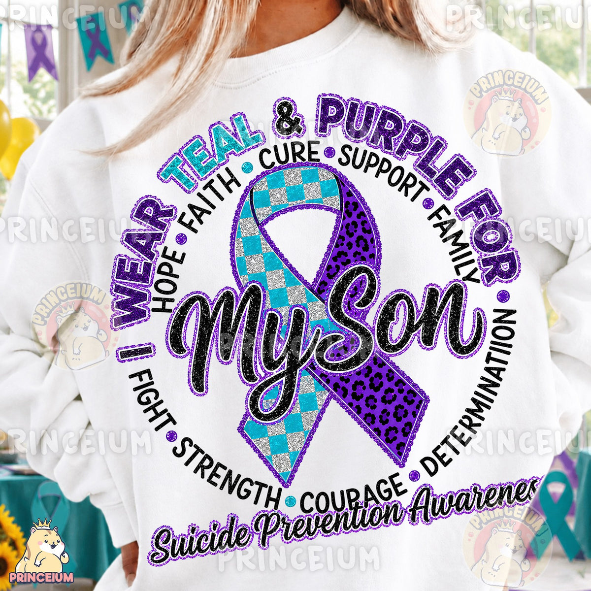 Teal & Purple For My Son
