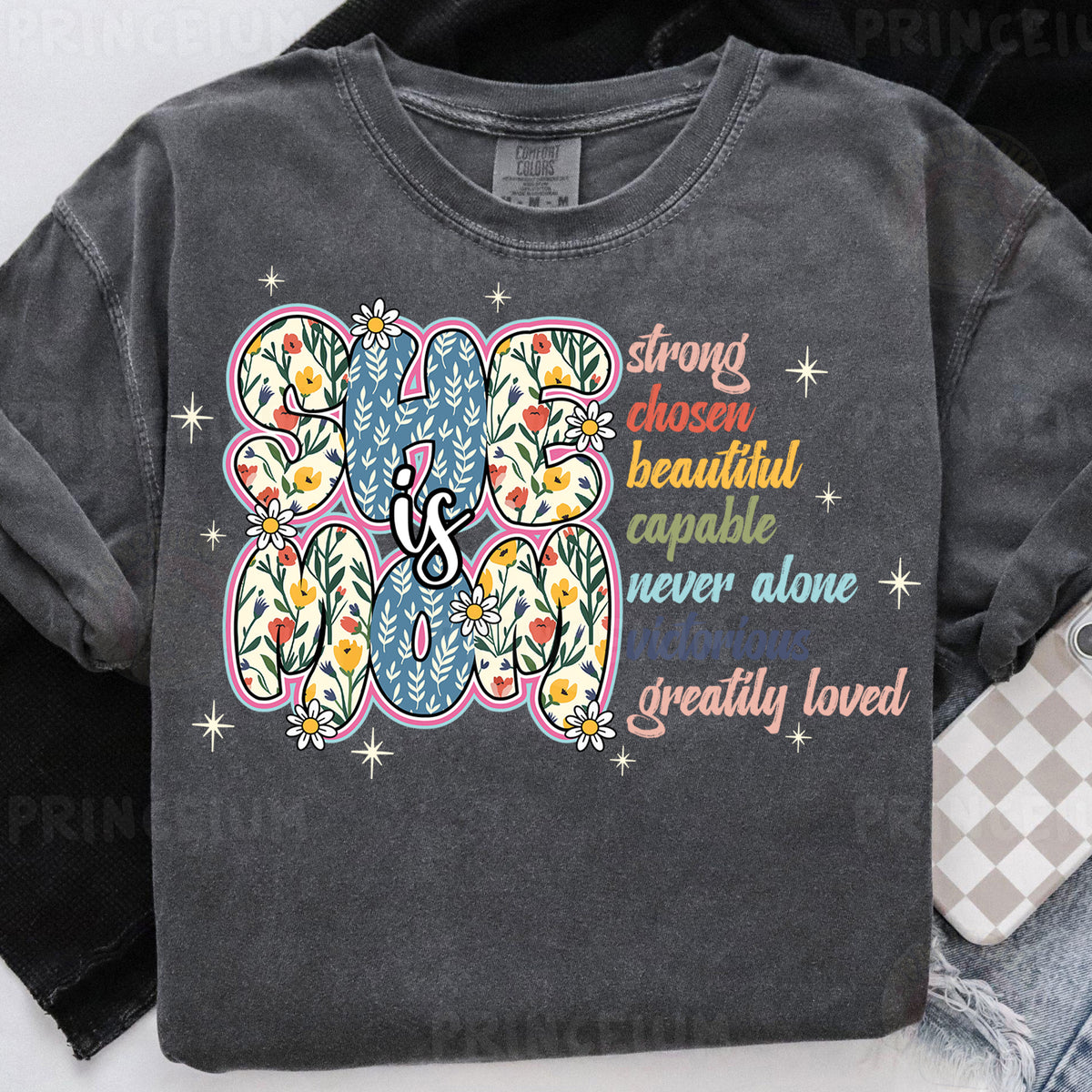 a t - shirt with an elephant design on it