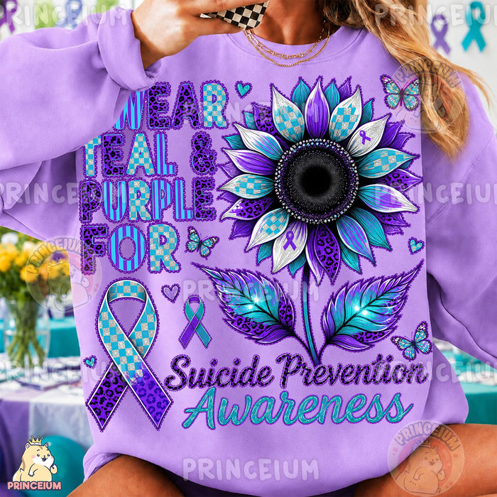 Suicide Prevention Awareness Sunflower