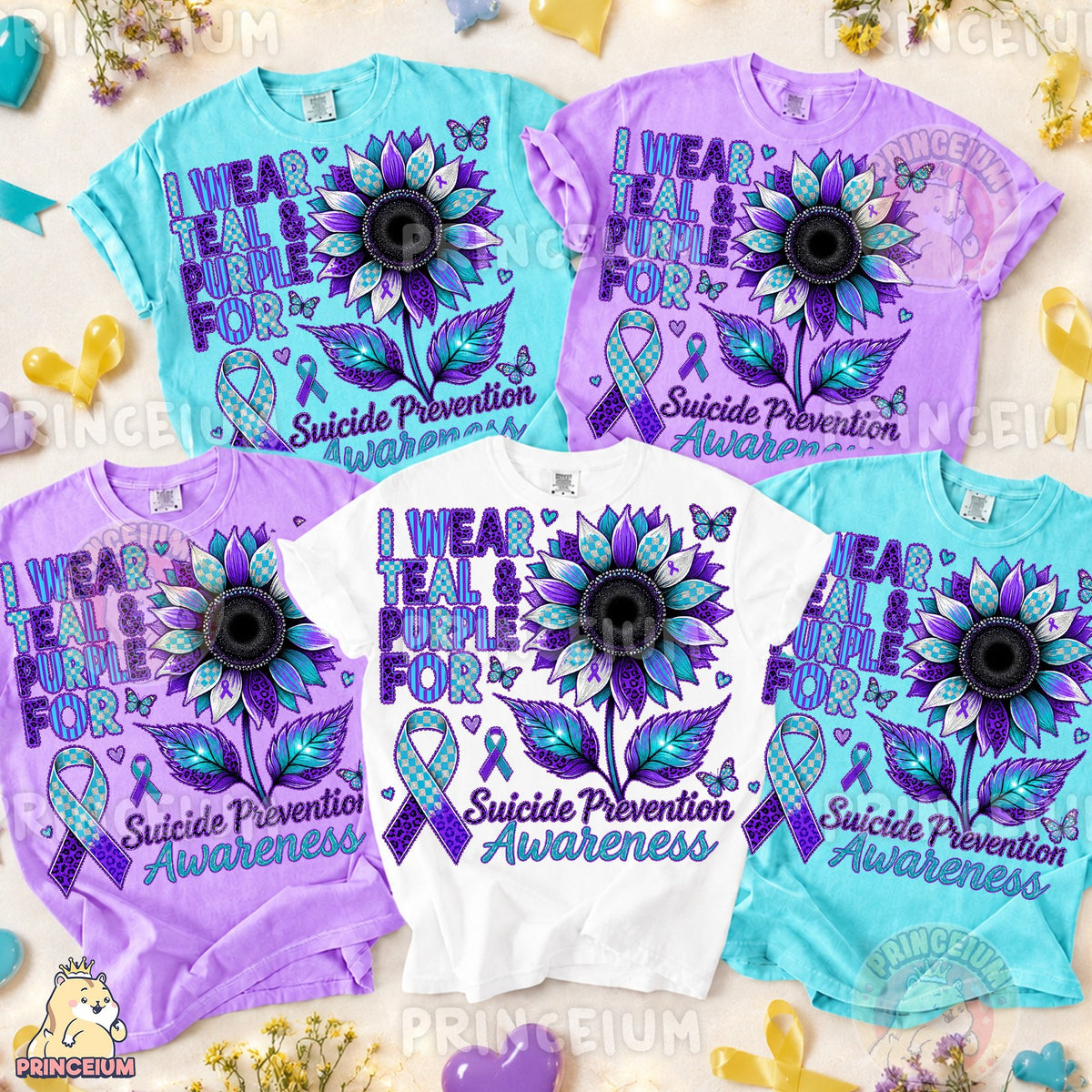 Suicide Prevention Awareness Sunflower