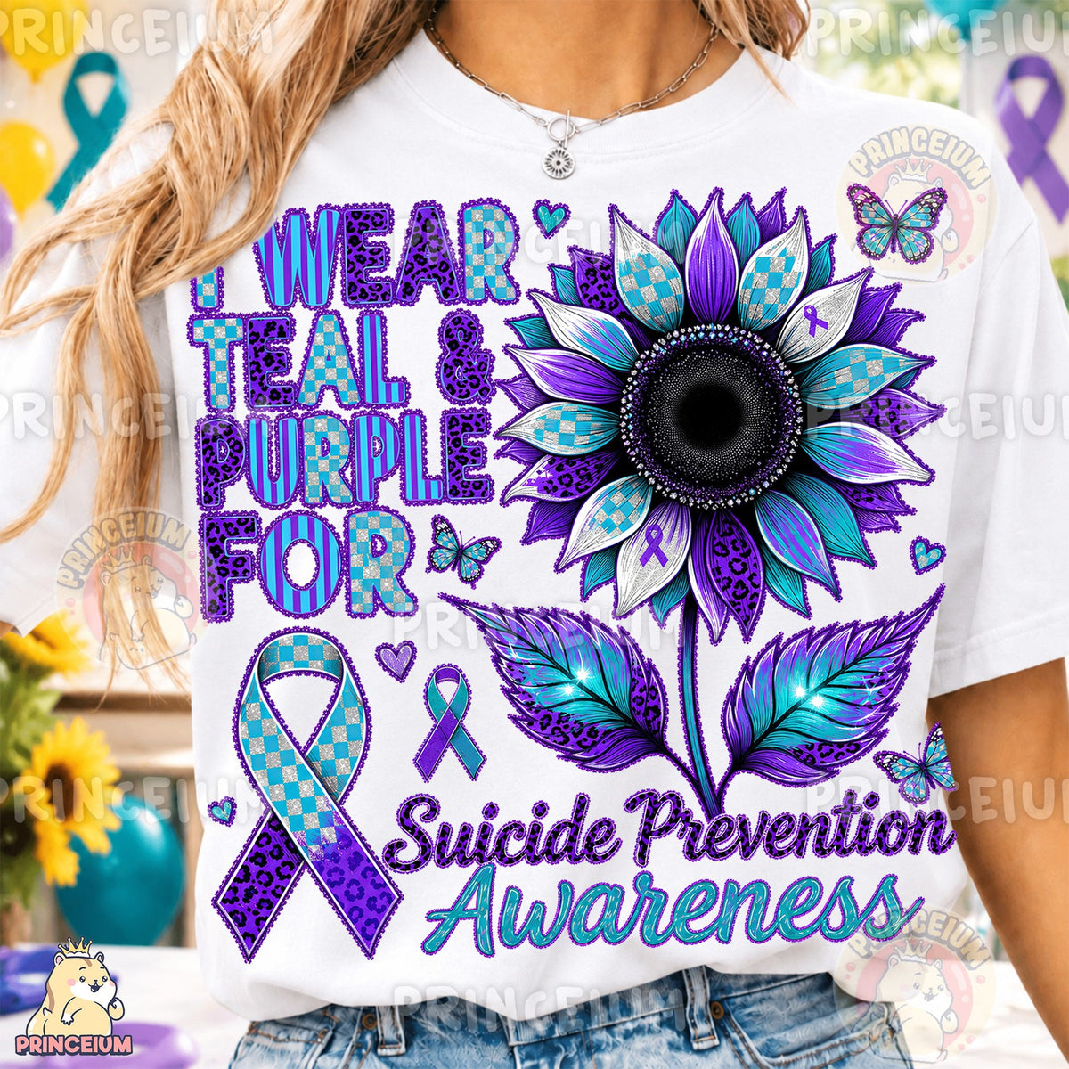 Suicide Prevention Awareness Sunflower