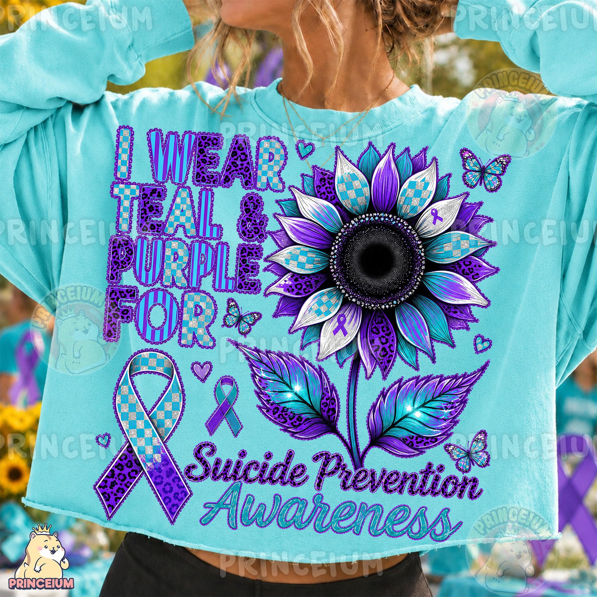 Suicide Prevention Awareness Sunflower