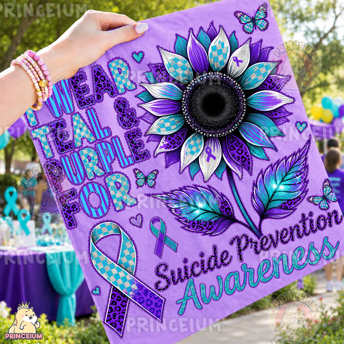 Suicide Prevention Awareness Sunflower