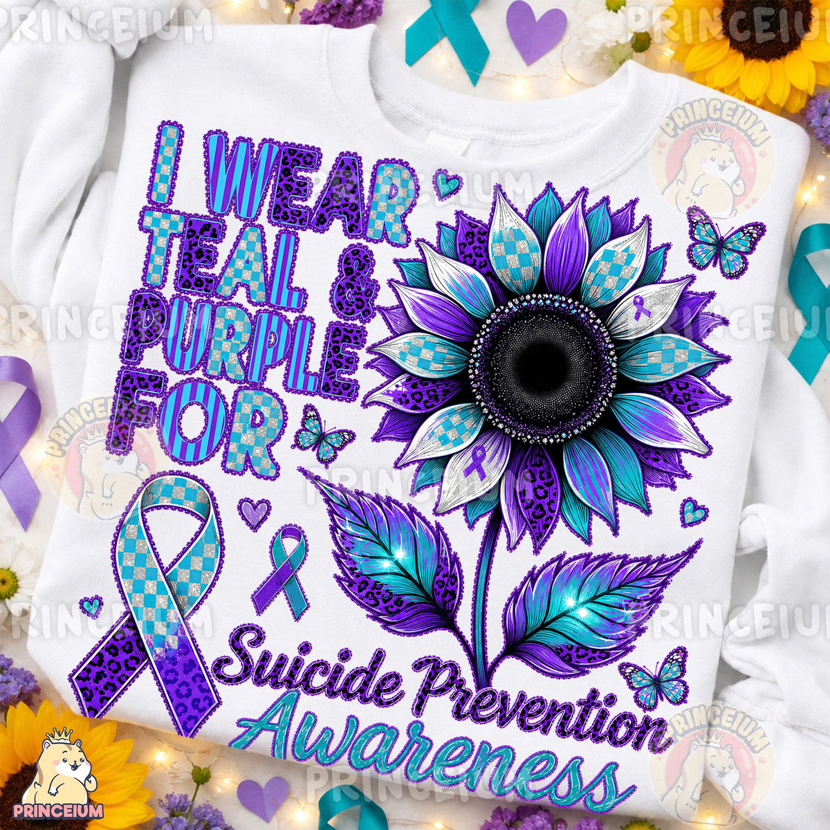 Suicide Prevention Awareness Sunflower